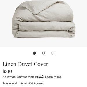 Parachute (NWOT) European Linen Duvet Cover